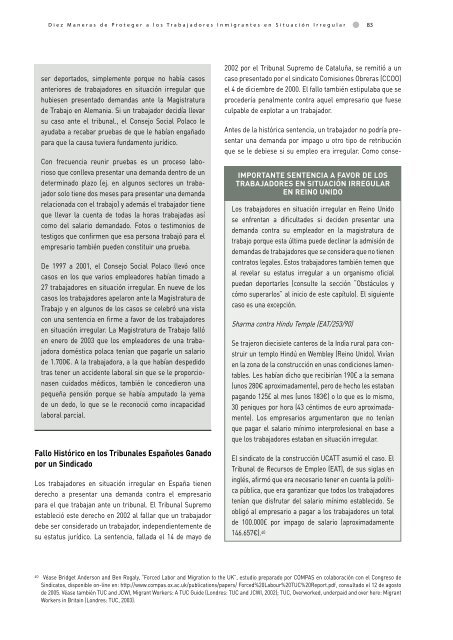 Diez maneras de proteger a los trabajadores en situación ... - Accem