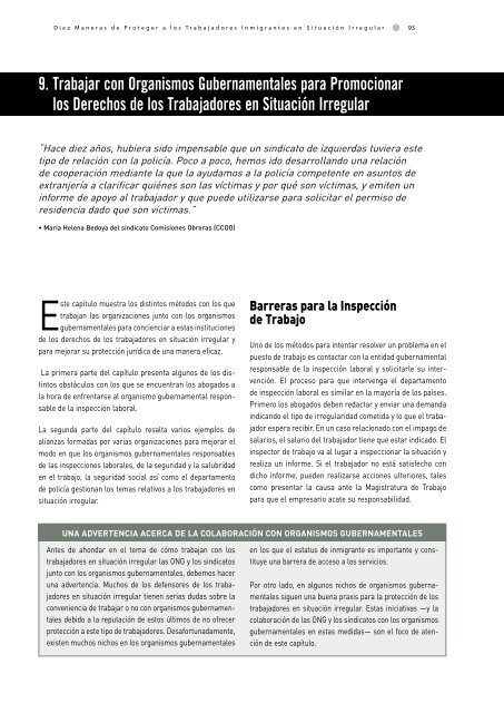 Diez maneras de proteger a los trabajadores en situación ... - Accem