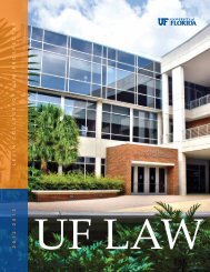 2012-2013 Prospectus - Levin College of Law - University of Florida
