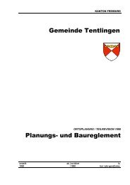 Gemeinde Tentlingen Planungs- und Baureglement