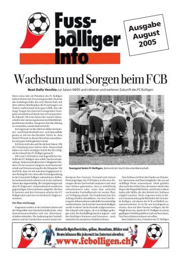 Ausgabe August 2005 - FC Bolligen