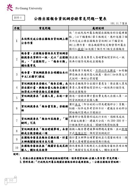 102 年大專校院校長會議 - 佛光大學