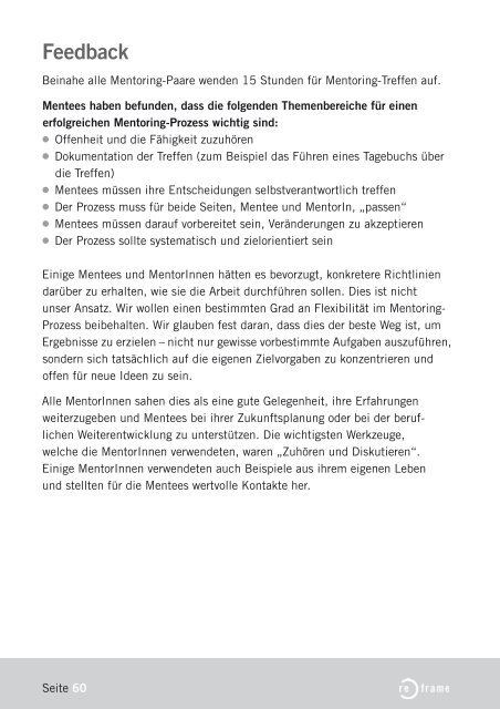 womantoring - Mentoring Guide - Frauenstiftung Steyr