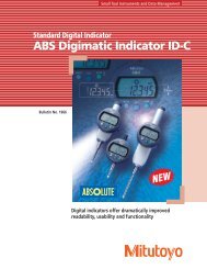 ABS Digimatic Indicator ID-C - Mitutoyo America Corporation