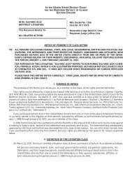 Notice of Pendency of Class Action - Heffler Claims Group