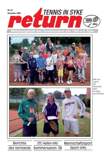 return 11. 08 28S - Tennisverein Syke