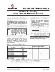 PIC24FJ64GA004 Family Silicon Errata and Data Sheet ... - Microchip