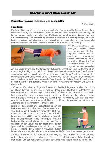 Infos zum Krafttraining mit Kindern und Jugendlichen - VfL Waiblingen