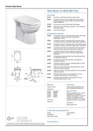 Alto Back To Wall WC Pan - Trademate Home Page