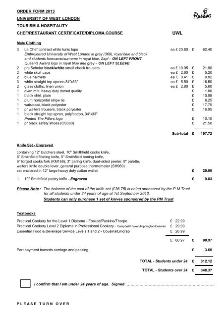 Certificate/Diploma Chef and Restaurant - male (pdf, 27kb)