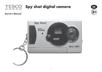 Spy shot digital camera - Sakar