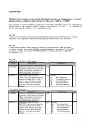 Modifiche e integrazioni al documento: Specifiche tecniche per l ...