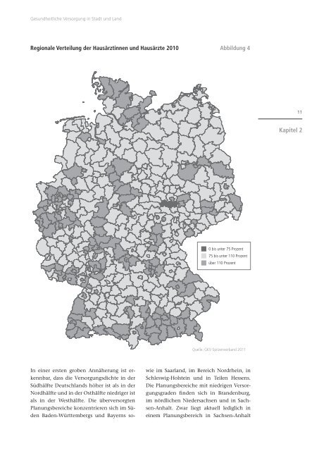 Gesundheitliche Versorgung in Stadt und Land - Bibliothek der ...