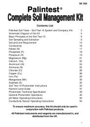 The Complete Soil Kit (PDF) - Palintest