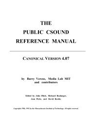 Csound Reference Manual in PDF Format