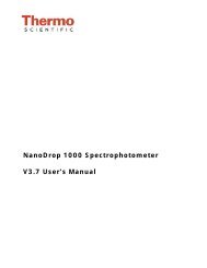 NanoDrop 1000 Spectrophotometer V3.7 User's Manual