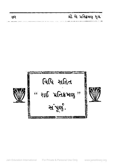 Devsi Rai Pratikraman Sutra - Jain Library