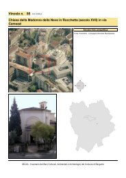 (secolo XVII) in via Camozzi - Geo-Portale del Comune di Bergamo