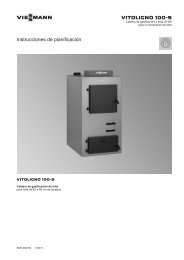 Instrucciones de planificación Vitoligno 100-S3.0 MB - Viessmann