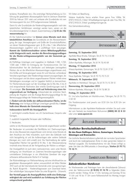 Ausgabe :Gomaringen 15.09.12.pdf - Gomaringer Verlag