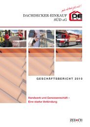 Geschäftsbericht 2010 - Dachdecker-Einkauf Süd eG