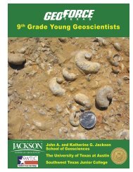 Uvalde GeoFORCE cover.indd - Jackson School of Geosciences ...