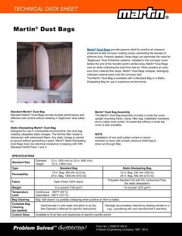 Tech Data Sheet - L3298-07 - Martin Engineering