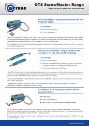 DTS ScrewMaster Range - Crane Electronics