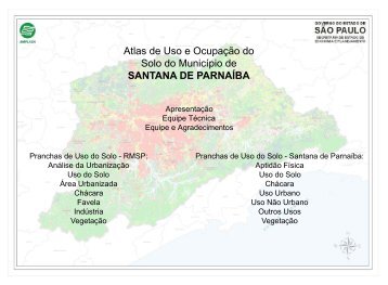 Atlas de Uso e Ocupação do Solo do Município de ... - Emplasa