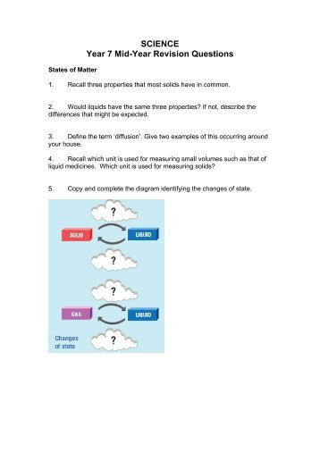 Year 7 Mid Year Revision Questions