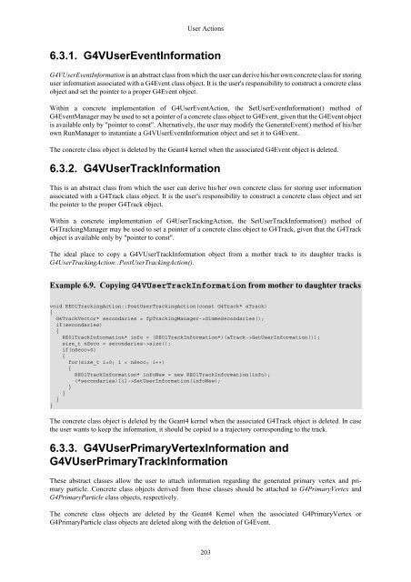 Geant4 User's Guide for Application Developers - Geant4 - CERN
