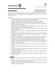 Assistant administratif, direction générale Description du poste Sous ...