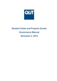 SCAP Grants Governance Manual - QUT