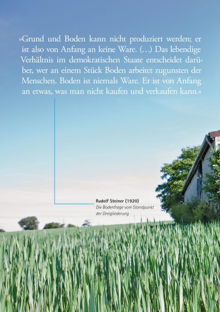 biodynamisch seit 1924 Landwirte und Bürger als Partner - Demeter