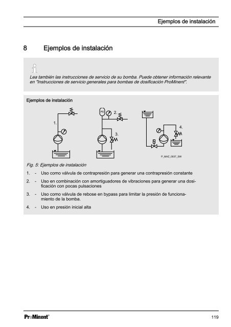 Válvula de contrapresión universal DHV-U - ProMinent