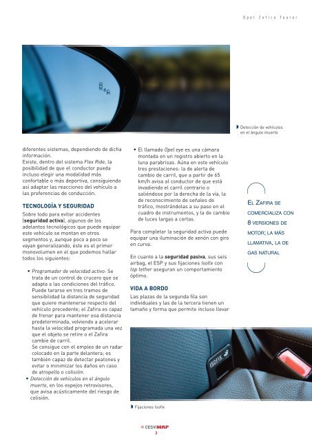 Opel Zafira Tourer - Revista Cesvimap