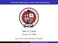 Periodic Solutions of the Serre Equations