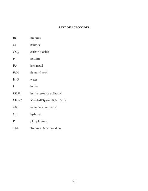 Figure of Merit Characteristics Compared to Engineering Parameters