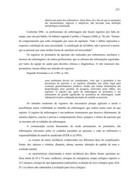 as complicaÃ§Ãµes pÃ³s-operatÃ³rias do paciente idoso ... - Ppgenf.ufpr.br