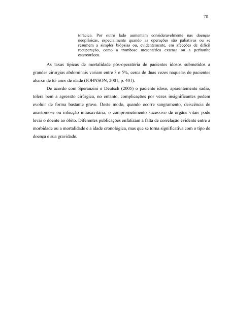 as complicaÃ§Ãµes pÃ³s-operatÃ³rias do paciente idoso ... - Ppgenf.ufpr.br