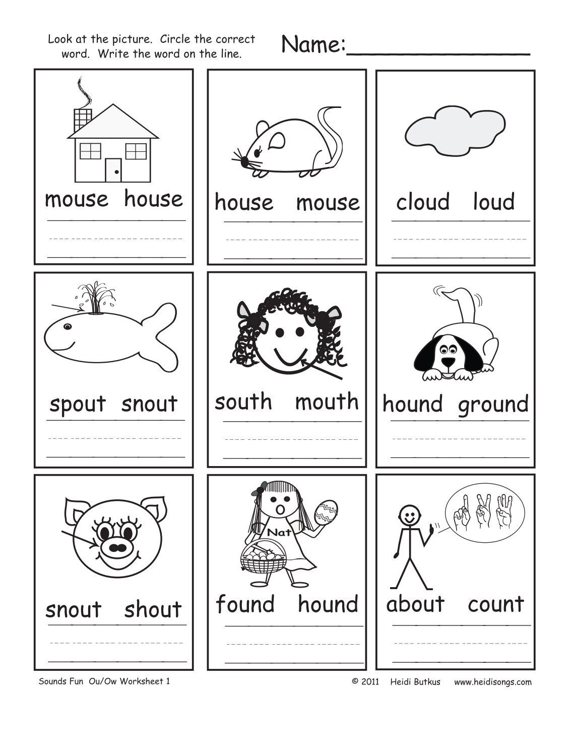 worksheet Ou Ow Worksheets 140 free magazines from heidisongs com com