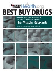 Muscle Relaxants - Consumer Health Choices