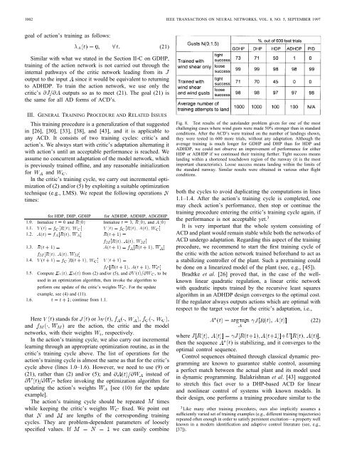 Adaptive Critic Designs - Neural Networks, IEEE ... - IEEE Xplore