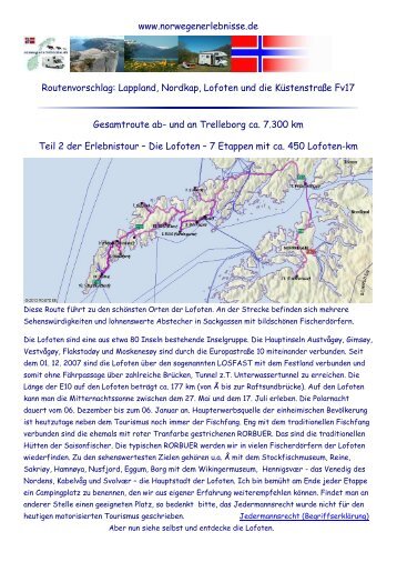 geht es im Teil 2 â Die Lofoten - Norwegen