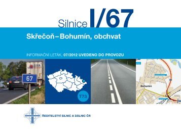 Silnice I/67 SkÅeÄoÅâBohumÃ­n â obchvat - ÅeditelstvÃ­ silnic a dÃ¡lnic
