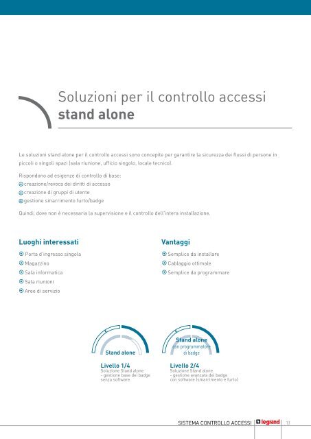 Guida al sistema di Controllo Accessi - Professionisti BTicino