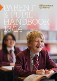 Parent & Pupil handbook - Rishworth School