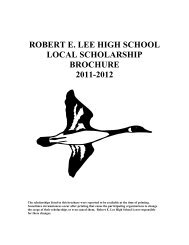 Local Scholarship Brochure 2012 - Goose Creek Consolidated ...