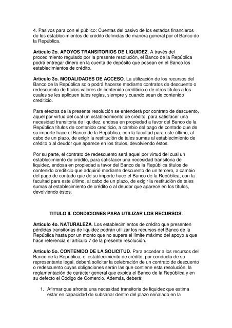 RESOLUCION EXTERNA No. 6 DE 2001 (Septiembre 21 ... - Felaban
