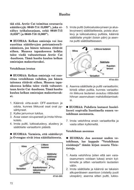 Lataa pdf-tiedosto - Arctic Cat